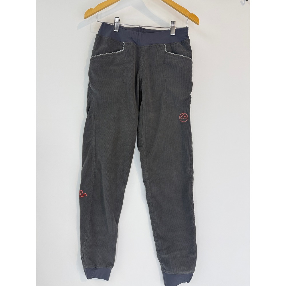 La Sportiva Session Pant Women XS Grey Corduroy Climbing Jogger O15 13743